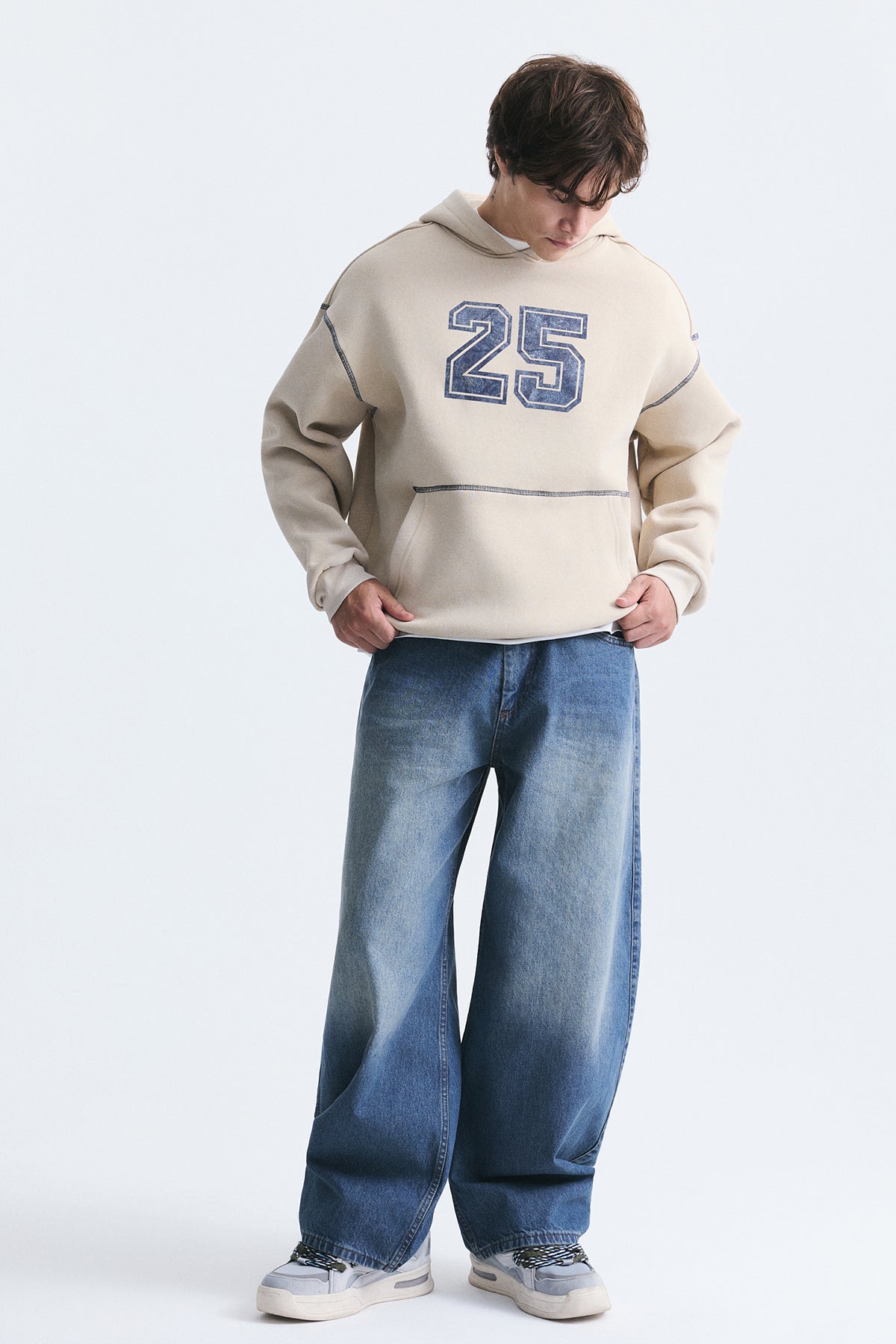 Baskılı Oversize Sweatshirt