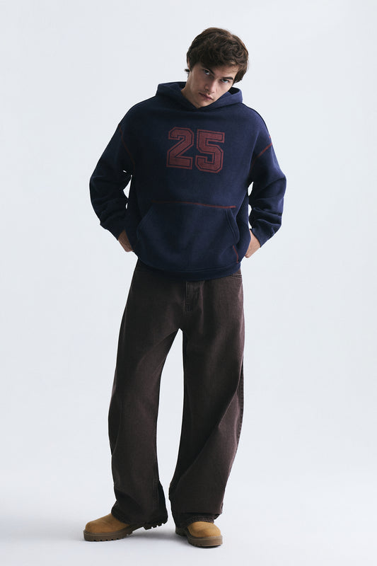 Baskılı Oversize Sweatshirt