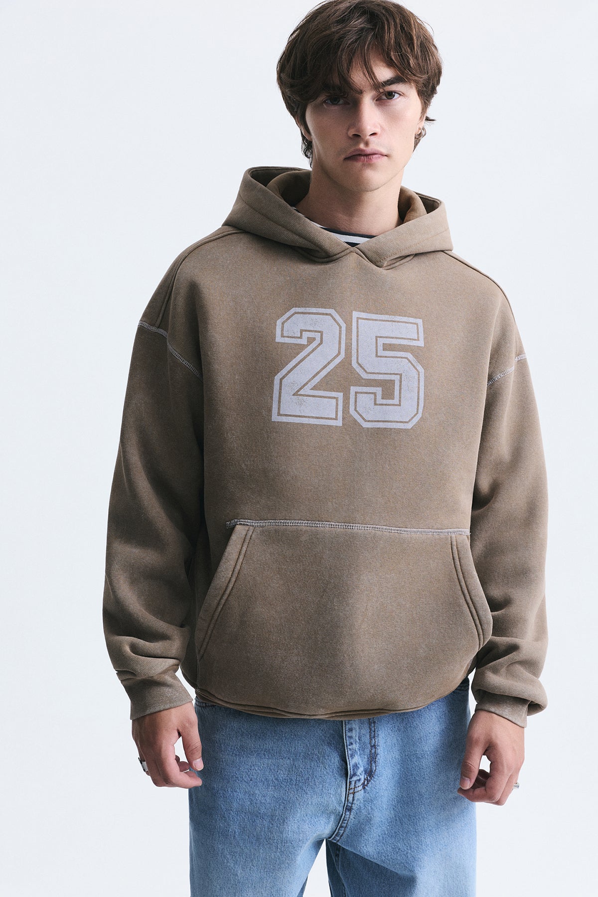 Baskılı Oversize Sweatshirt