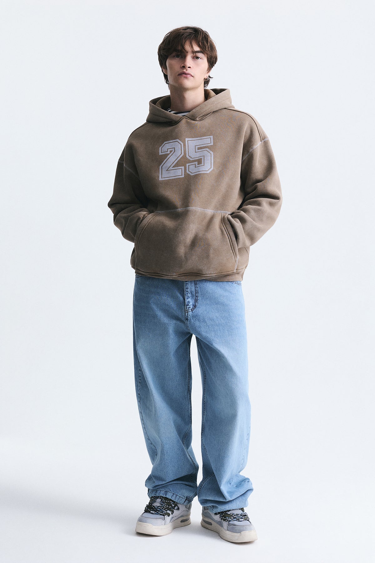Baskılı Oversize Sweatshirt