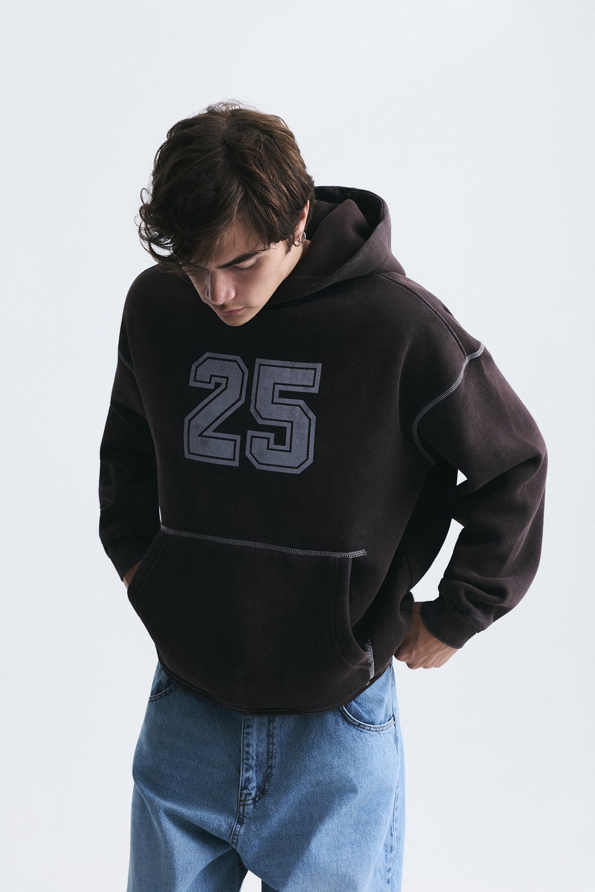 Baskılı Oversize Sweatshirt