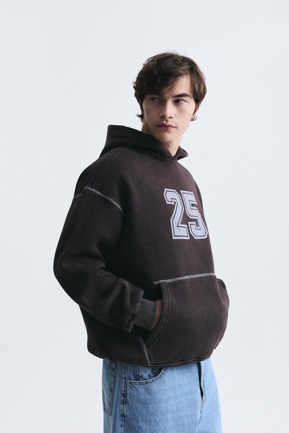 Baskılı Oversize Sweatshirt