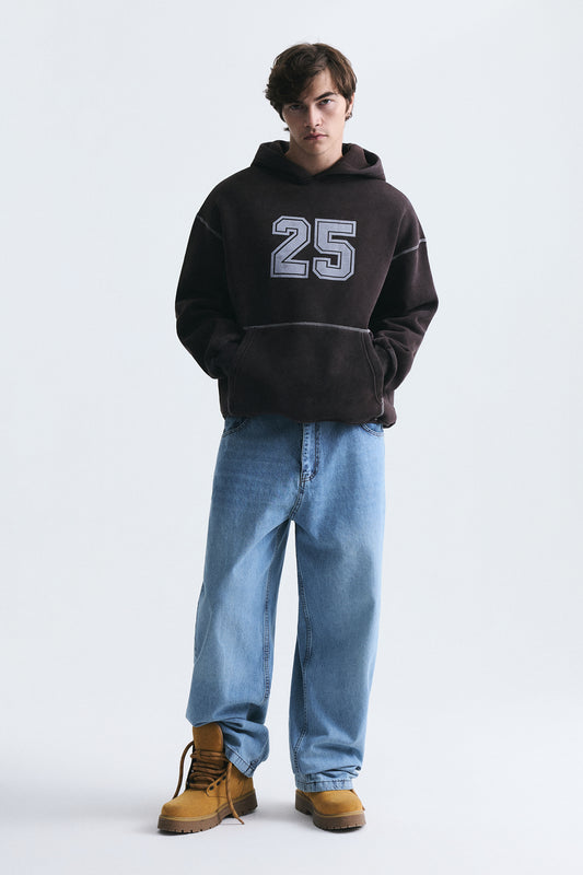 Baskılı Oversize Sweatshirt