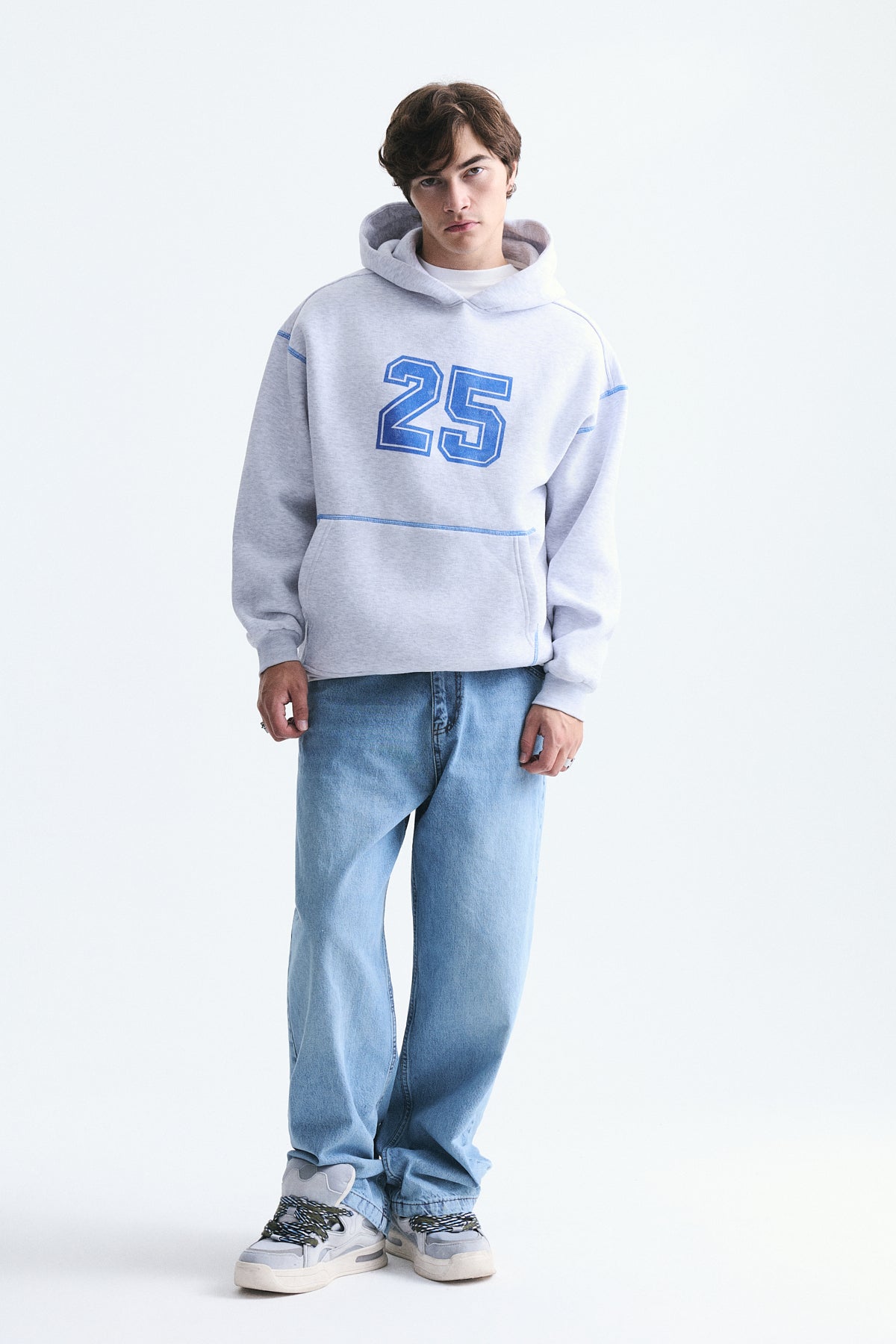 Baskılı Oversize Sweatshirt