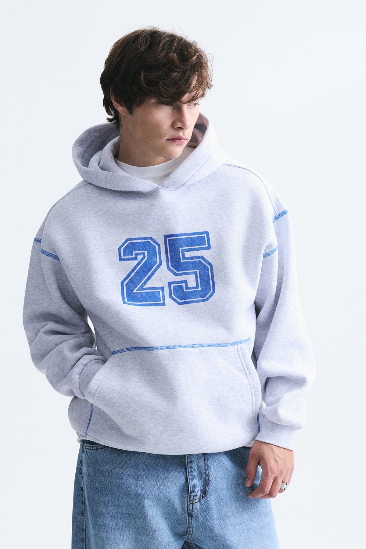 Baskılı Oversize Sweatshirt