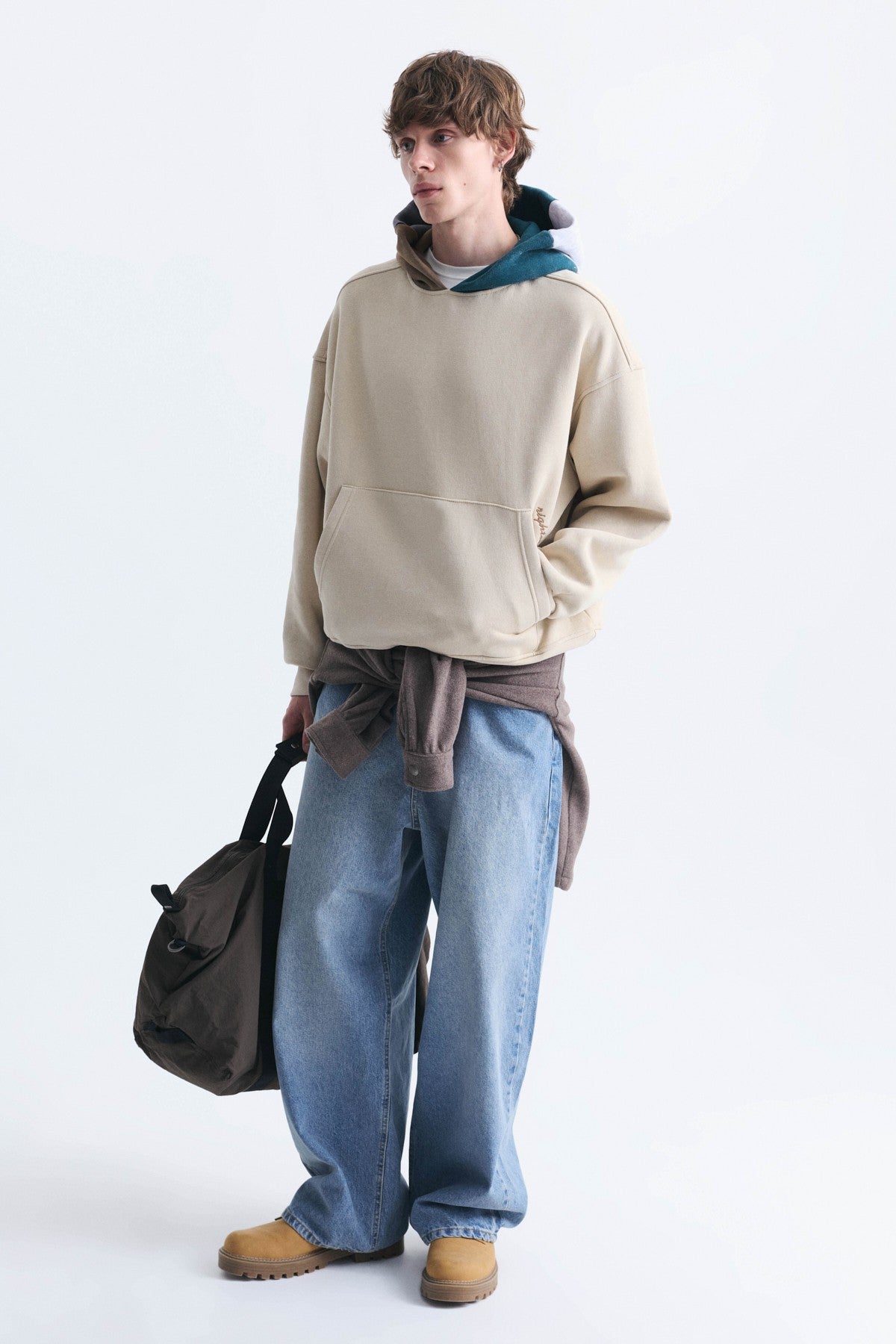 Boxy Fit Kapüşonlu Sweatshirt