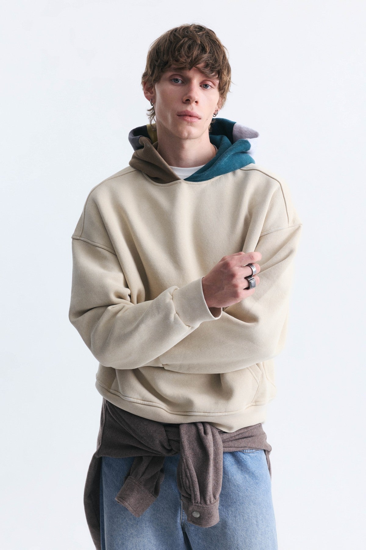 Boxy Fit Kapüşonlu Sweatshirt