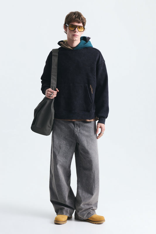 Boxy Fit Kapüşonlu Sweatshirt