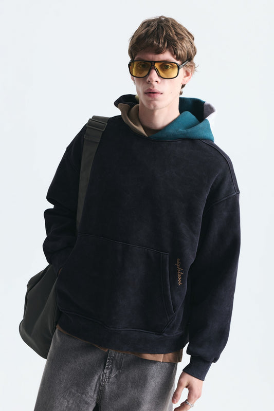 Boxy Fit Kapüşonlu Sweatshirt