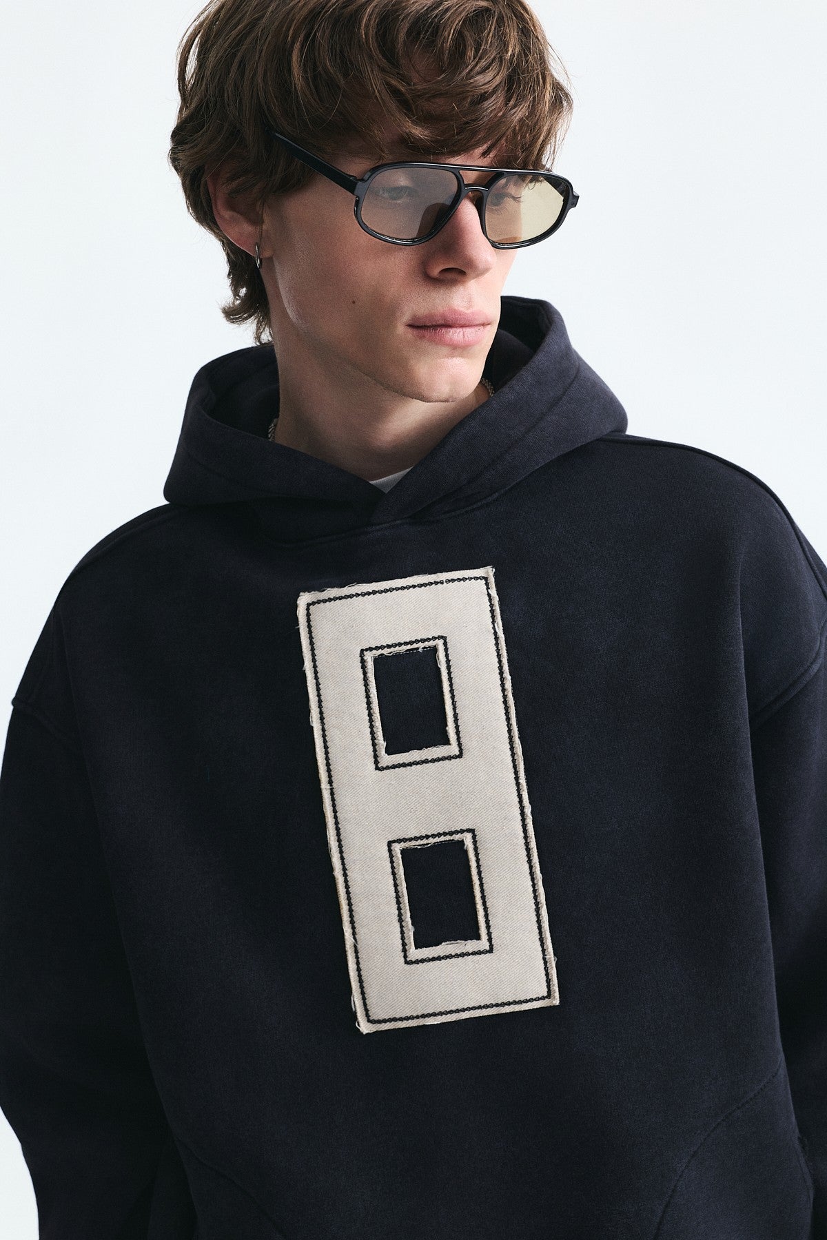 Numara Baskılı Oversize Sweatshirt