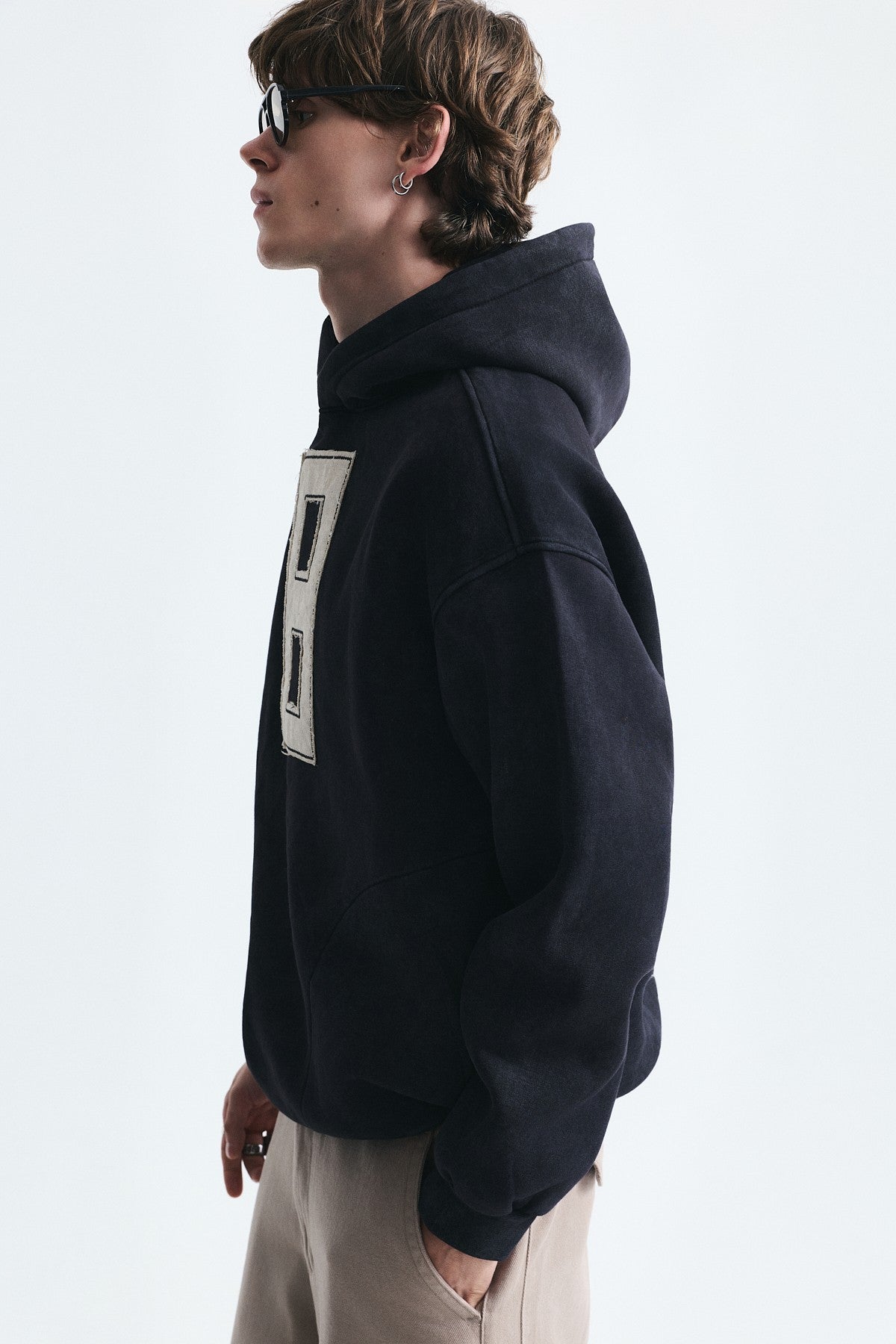Numara Baskılı Oversize Sweatshirt