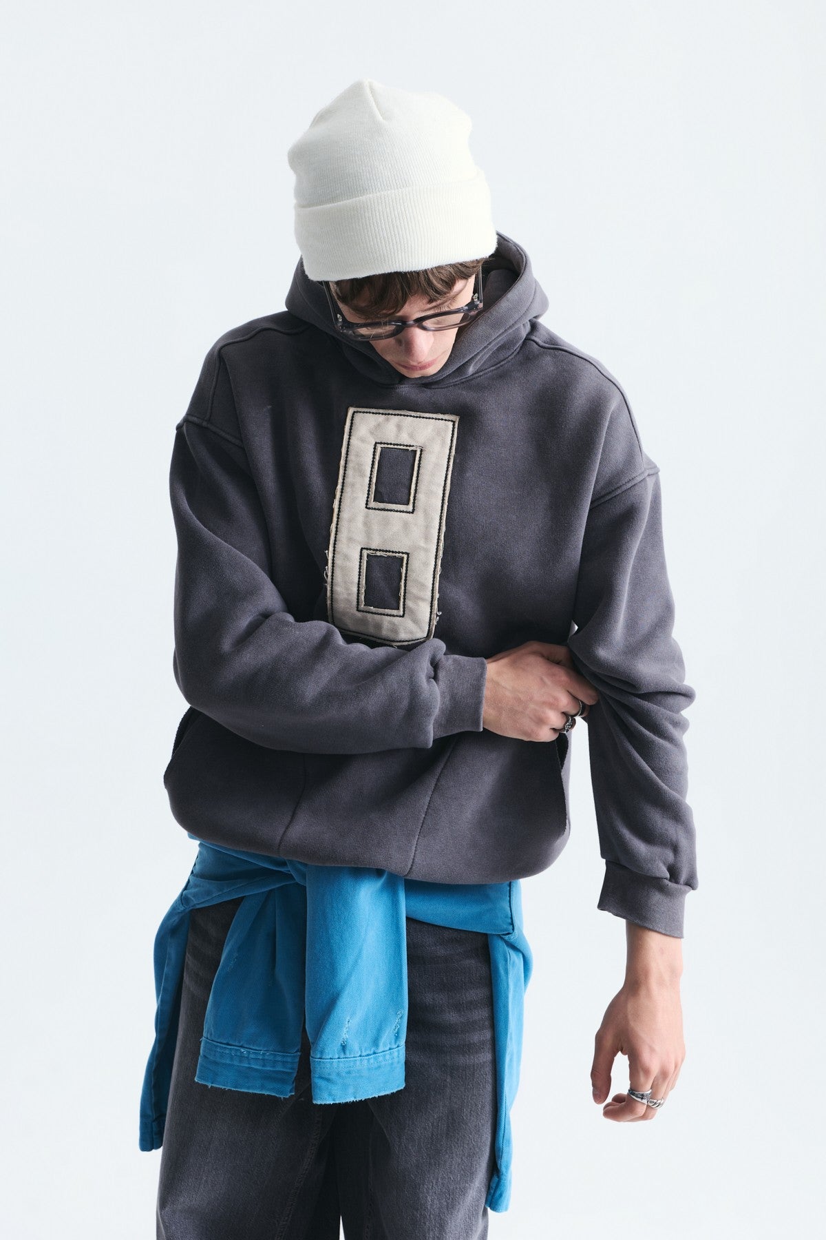 Numara Baskılı Oversize Sweatshirt