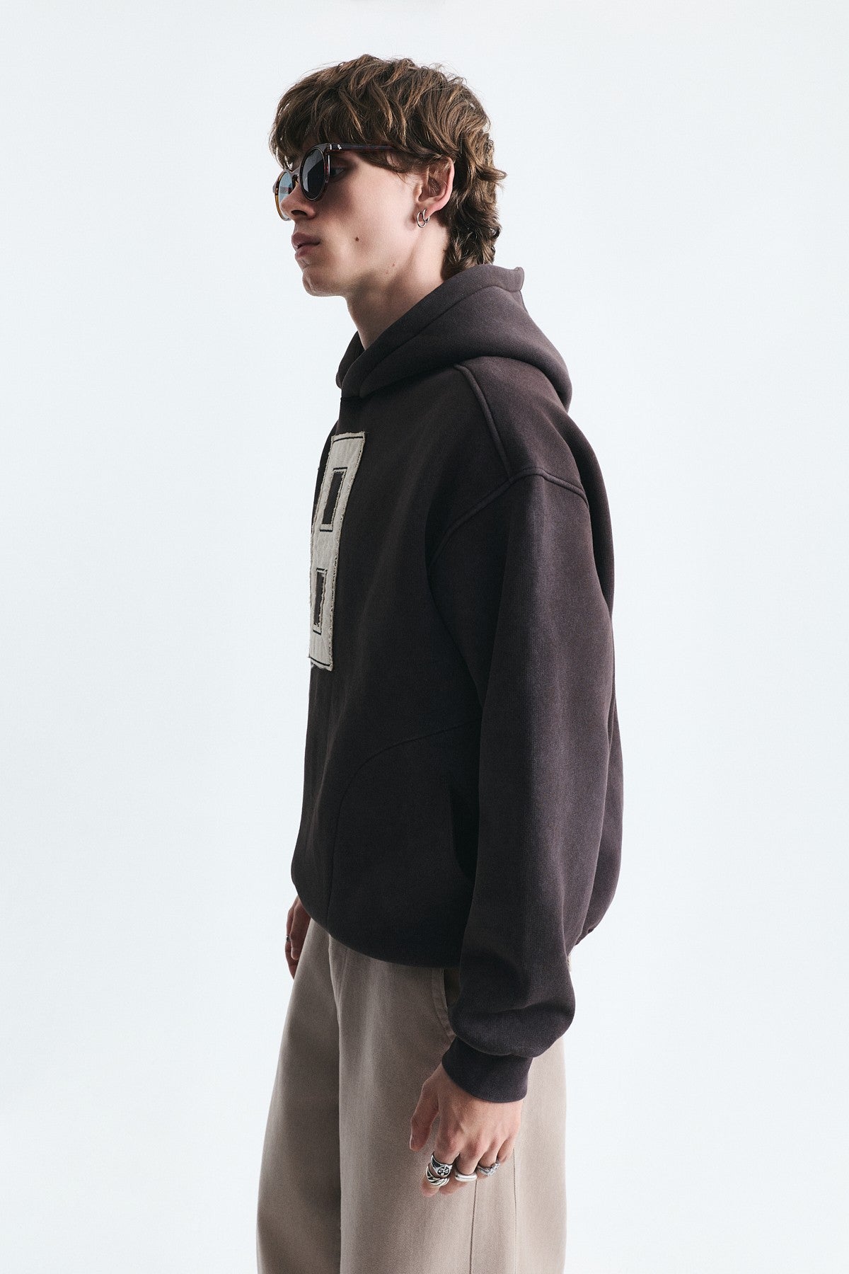 Numara Baskılı Oversize Sweatshirt