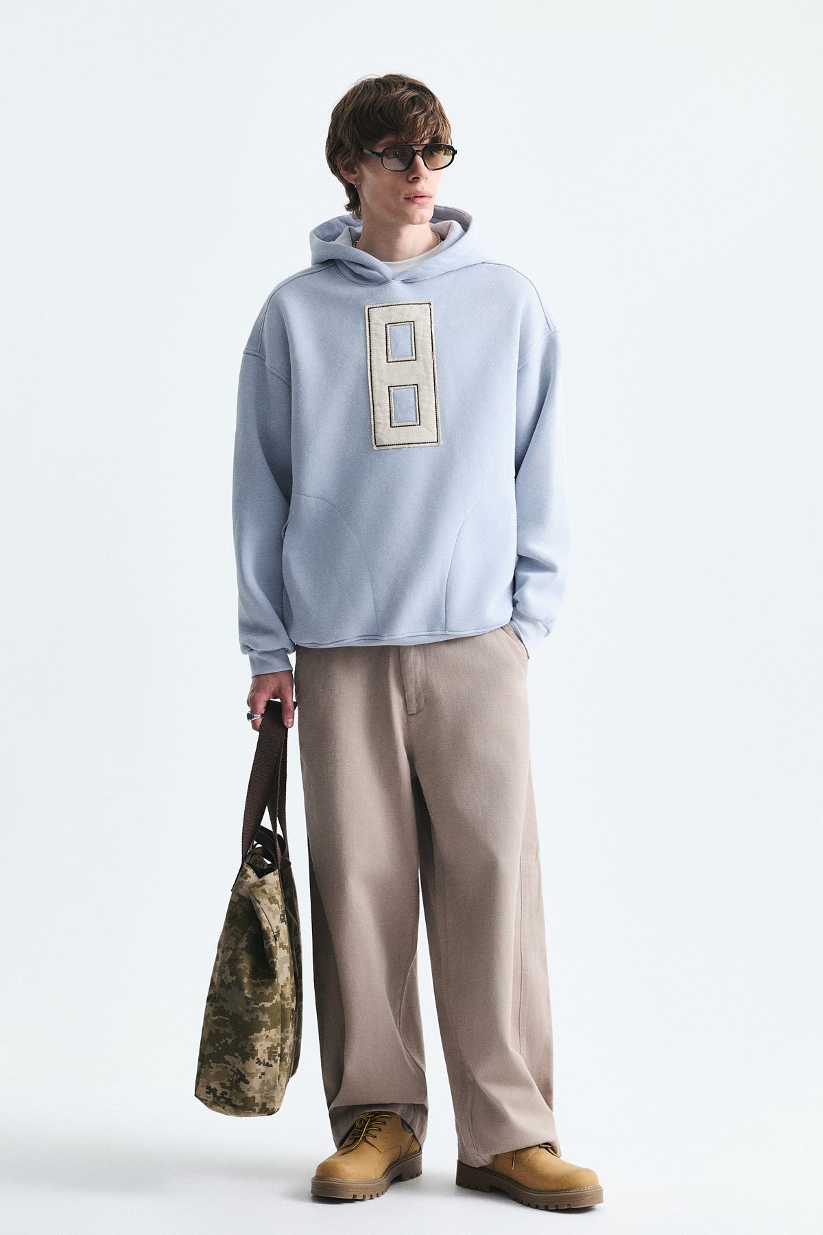Numara Baskılı Oversize Sweatshirt