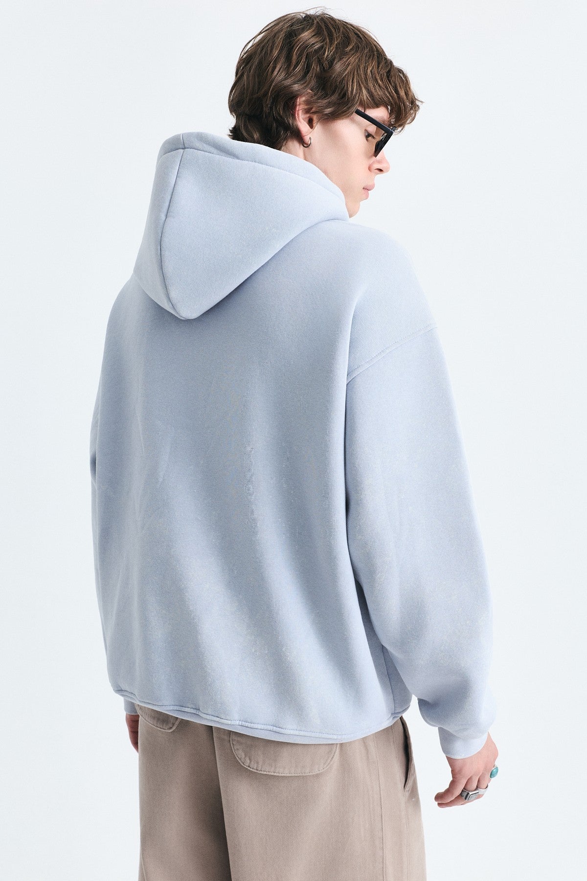 Numara Baskılı Oversize Sweatshirt