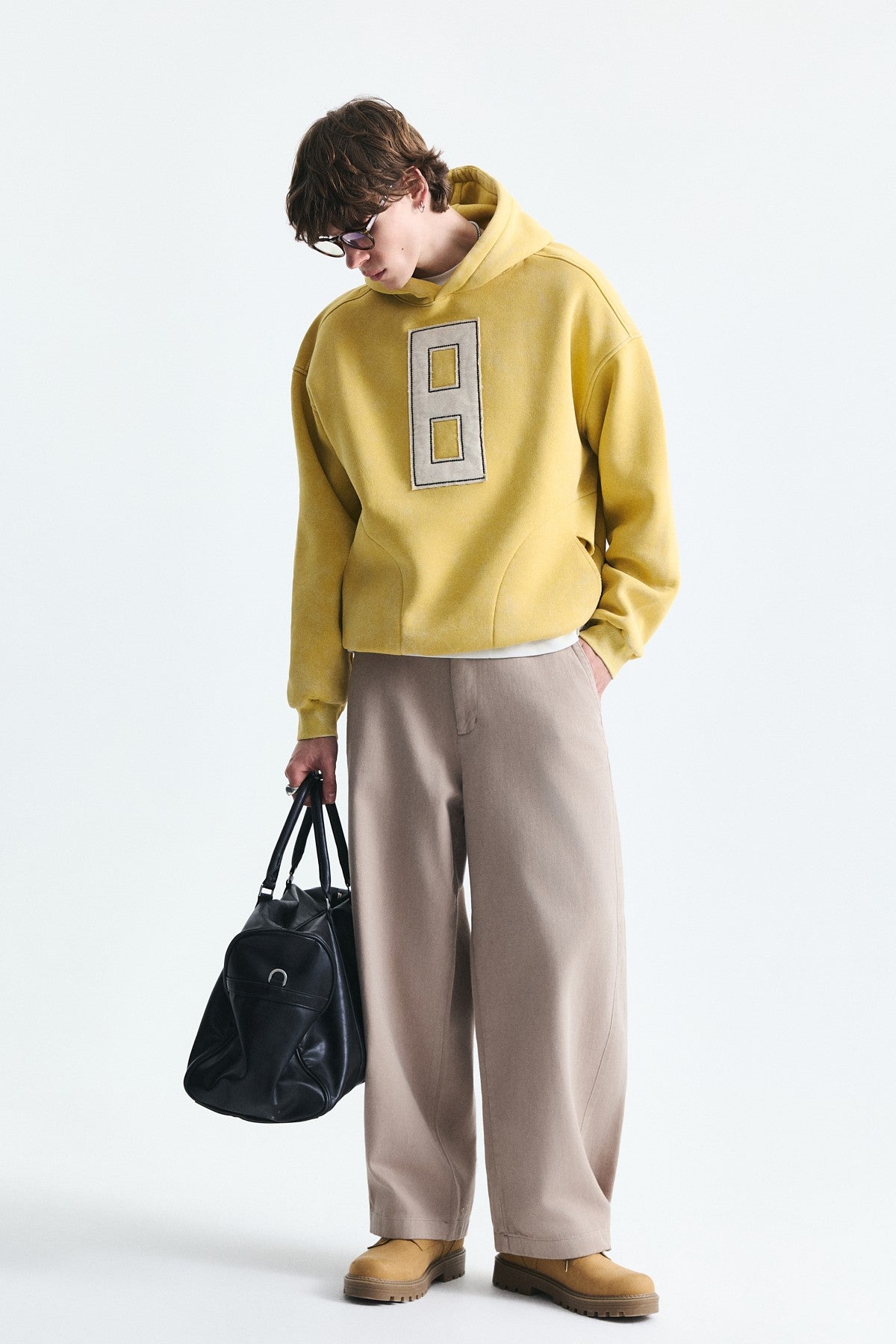 Numara Baskılı Oversize Sweatshirt