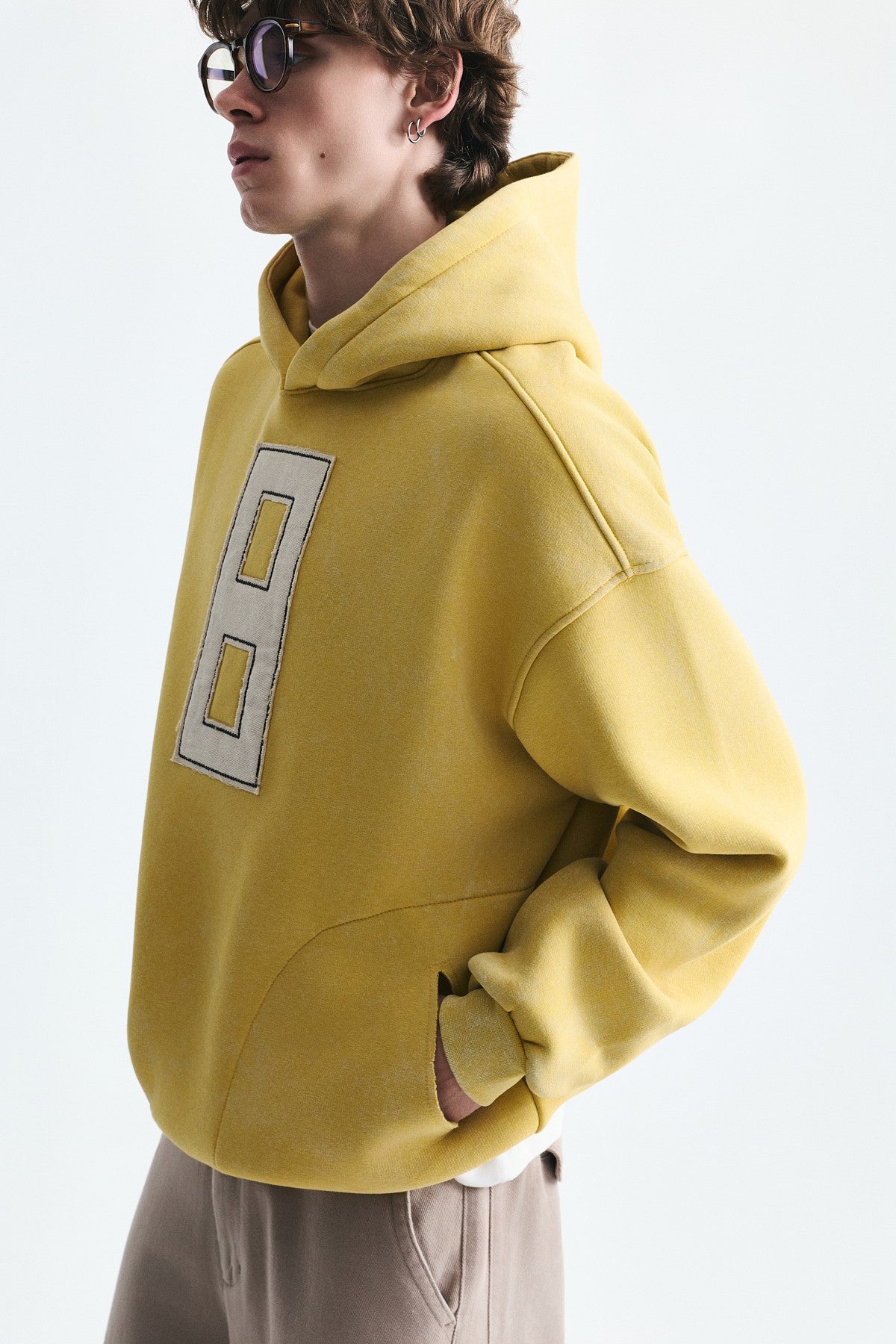 Numara Baskılı Oversize Sweatshirt
