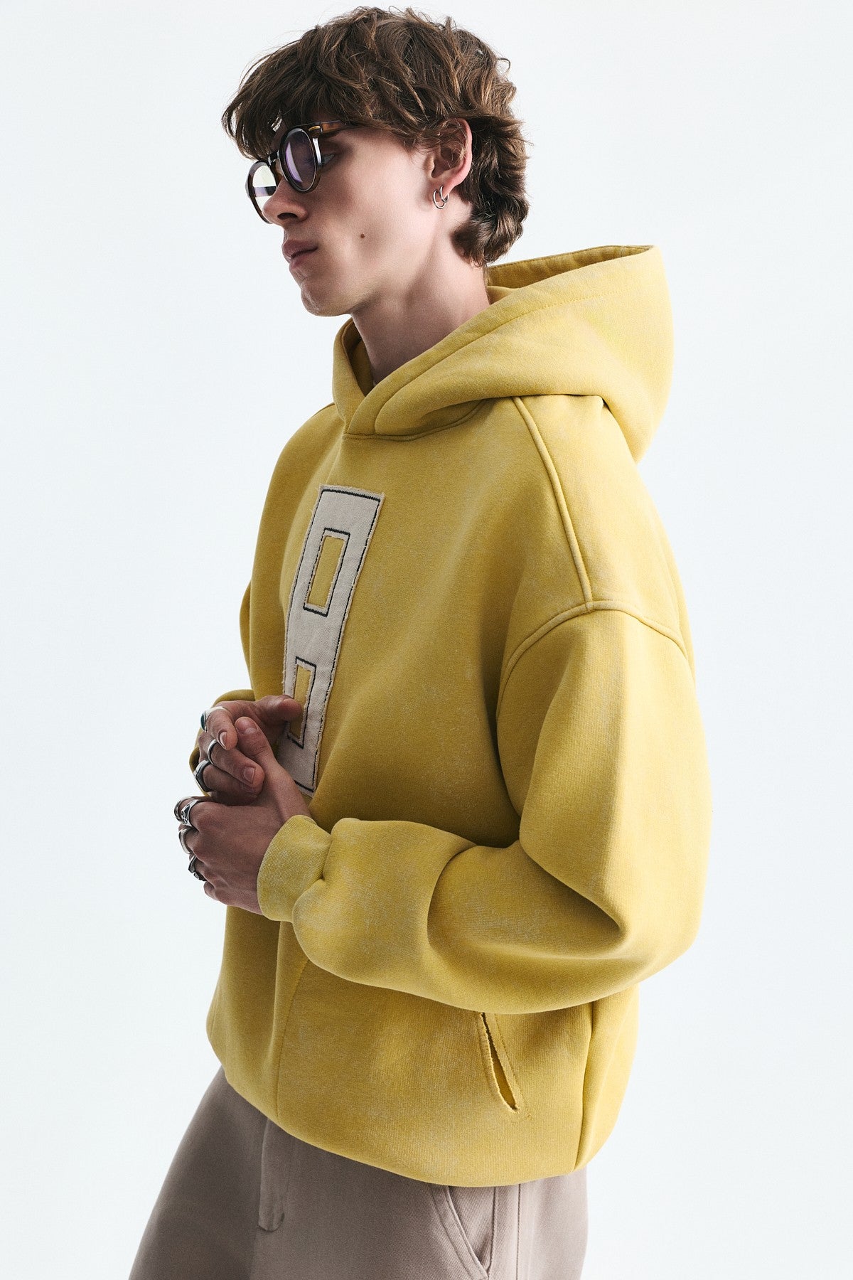Numara Baskılı Oversize Sweatshirt