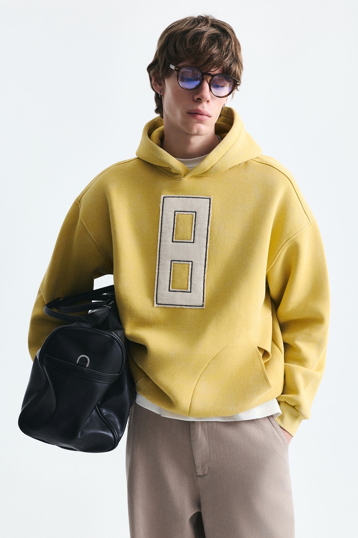 Numara Baskılı Oversize Sweatshirt