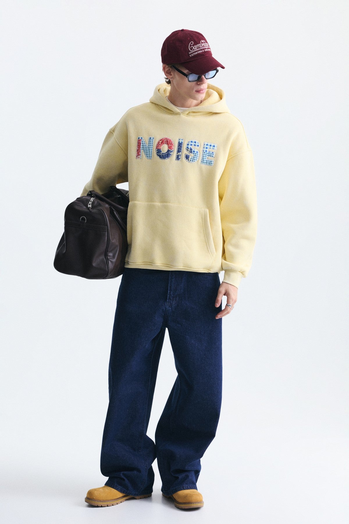 Nakışlı Oversize Kapüşonlu Sweatshirt