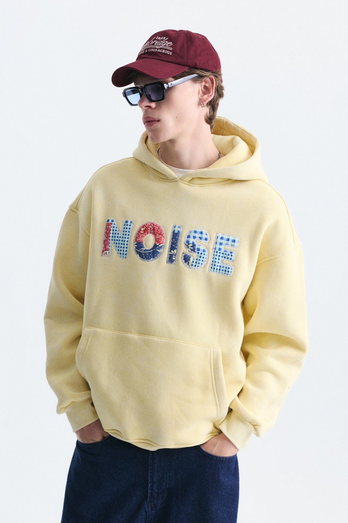 Nakışlı Oversize Kapüşonlu Sweatshirt