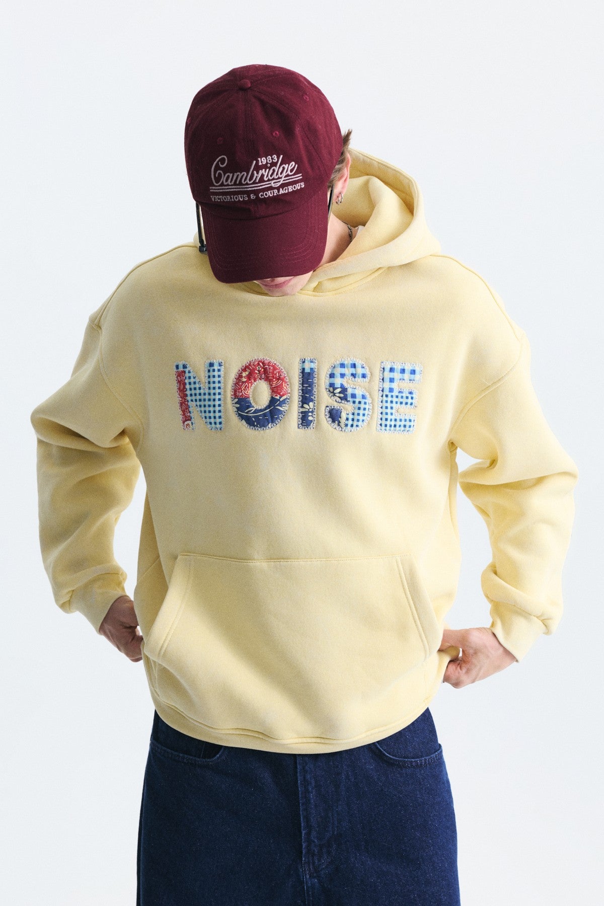 Nakışlı Oversize Kapüşonlu Sweatshirt