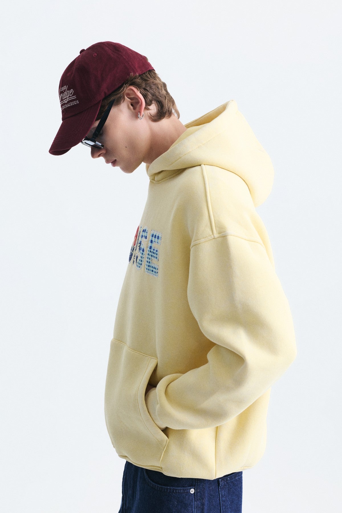 Nakışlı Oversize Kapüşonlu Sweatshirt