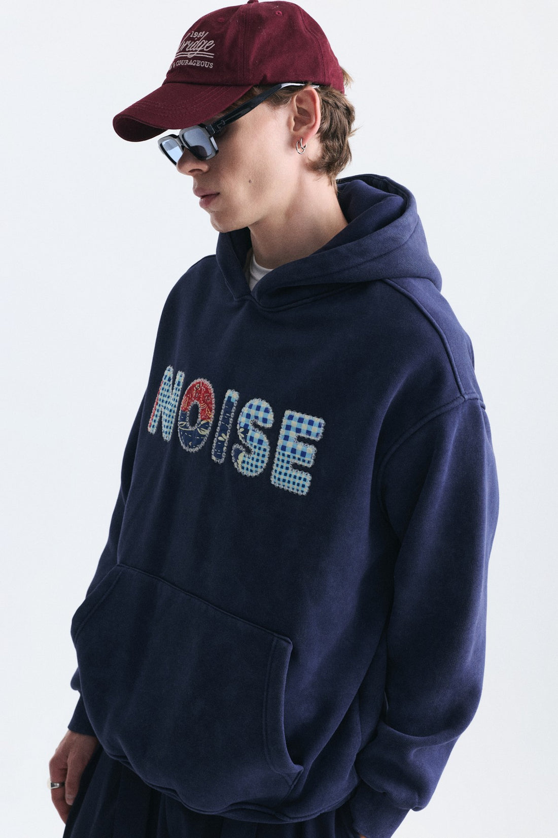 Nakışlı Oversize Kapüşonlu Sweatshirt