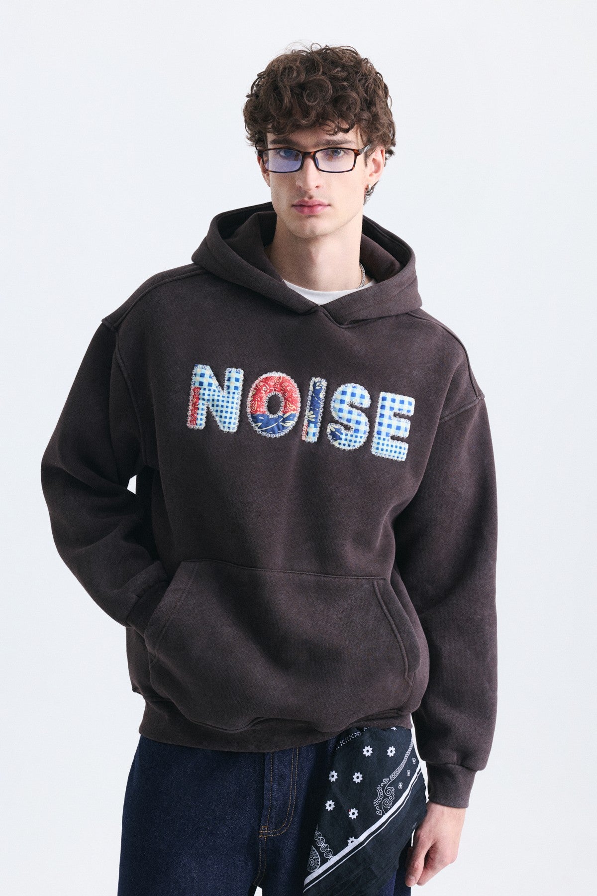 Nakışlı Oversize Kapüşonlu Sweatshirt