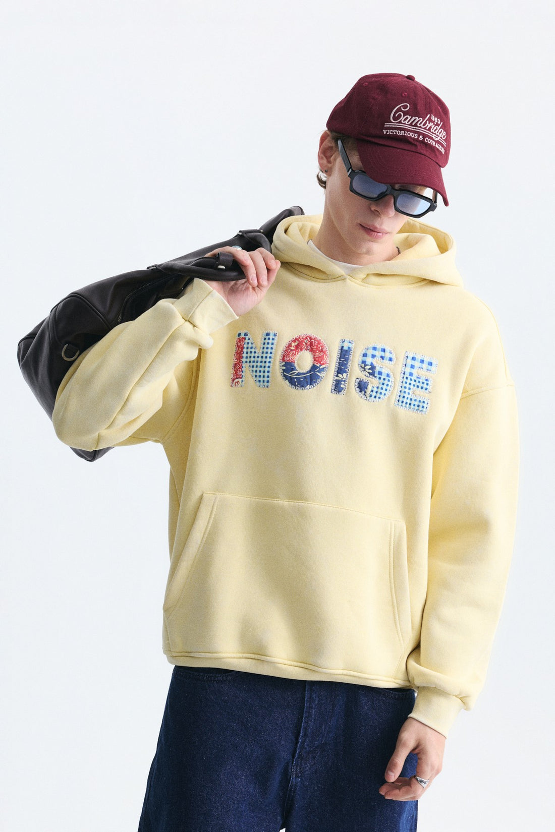 Nakışlı Oversize Kapüşonlu Sweatshirt
