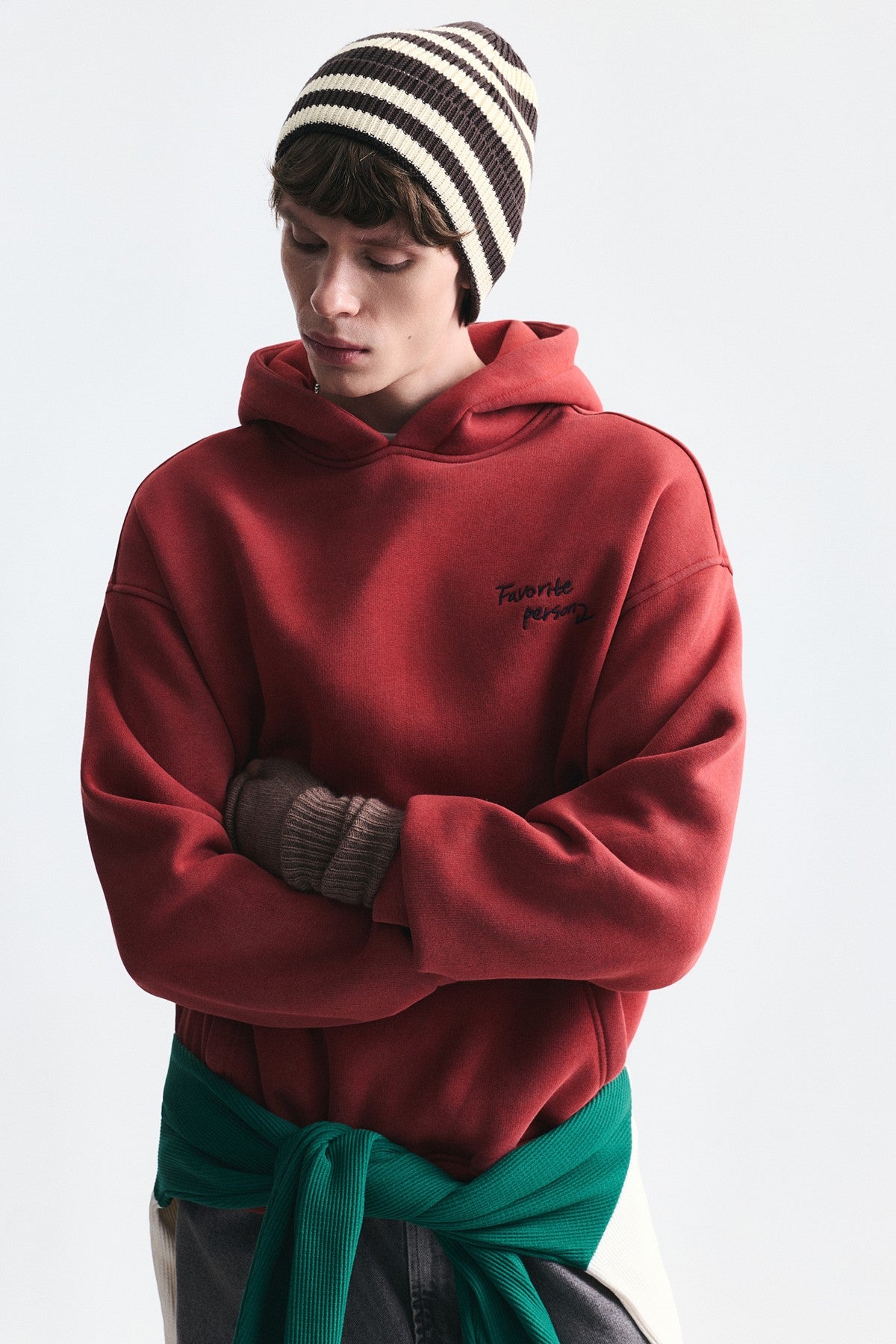 Oversize Sırt Baskılı Sweatshirt
