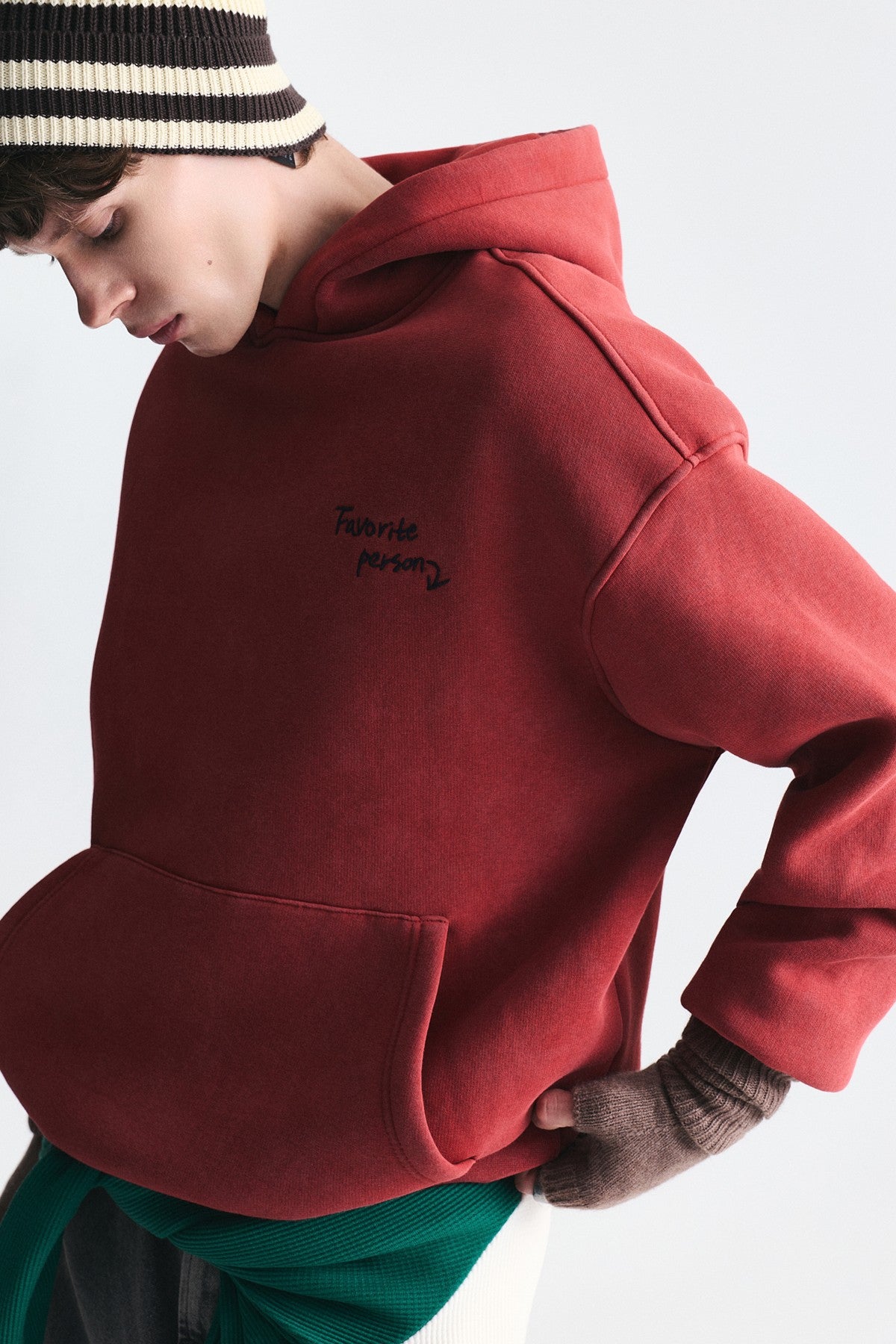 Oversize Sırt Baskılı Sweatshirt