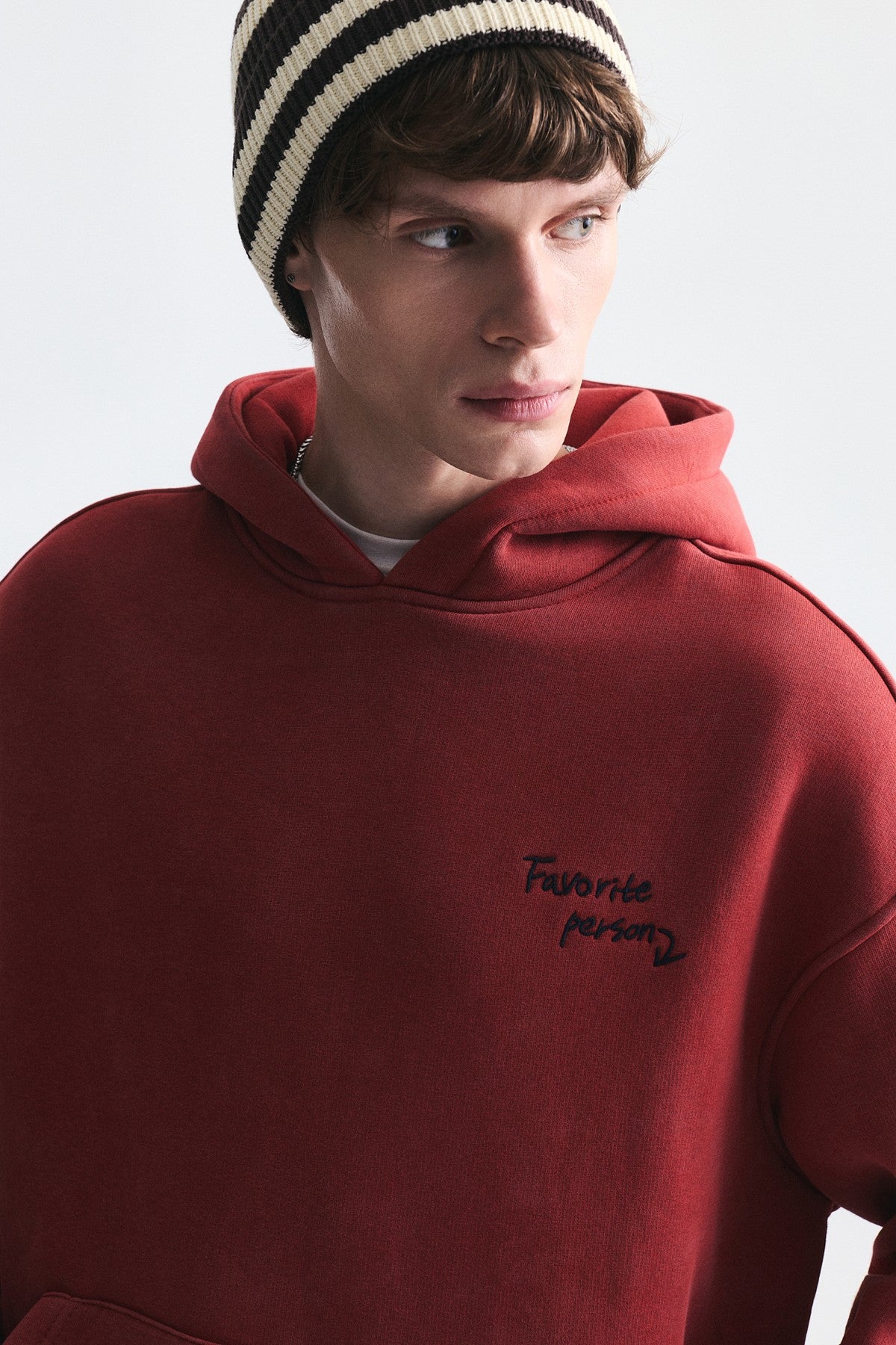 Oversize Sırt Baskılı Sweatshirt