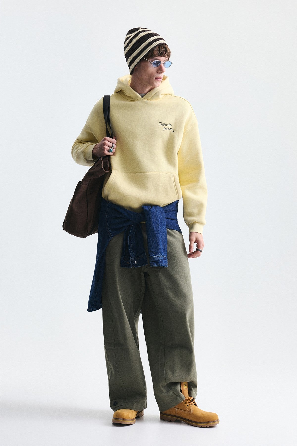 Oversize Sırt Baskılı Sweatshirt