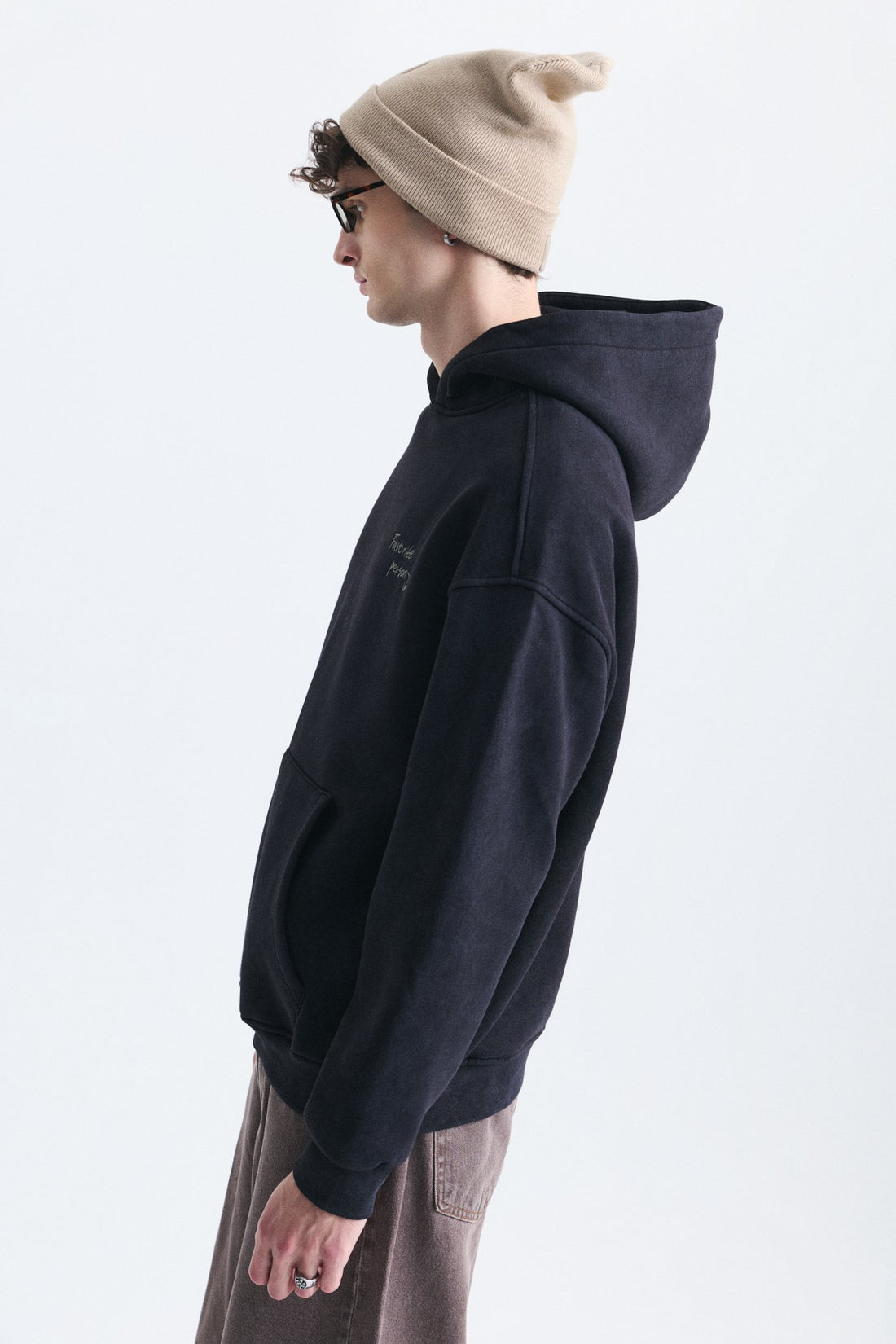 Oversize Sırt Baskılı Sweatshirt