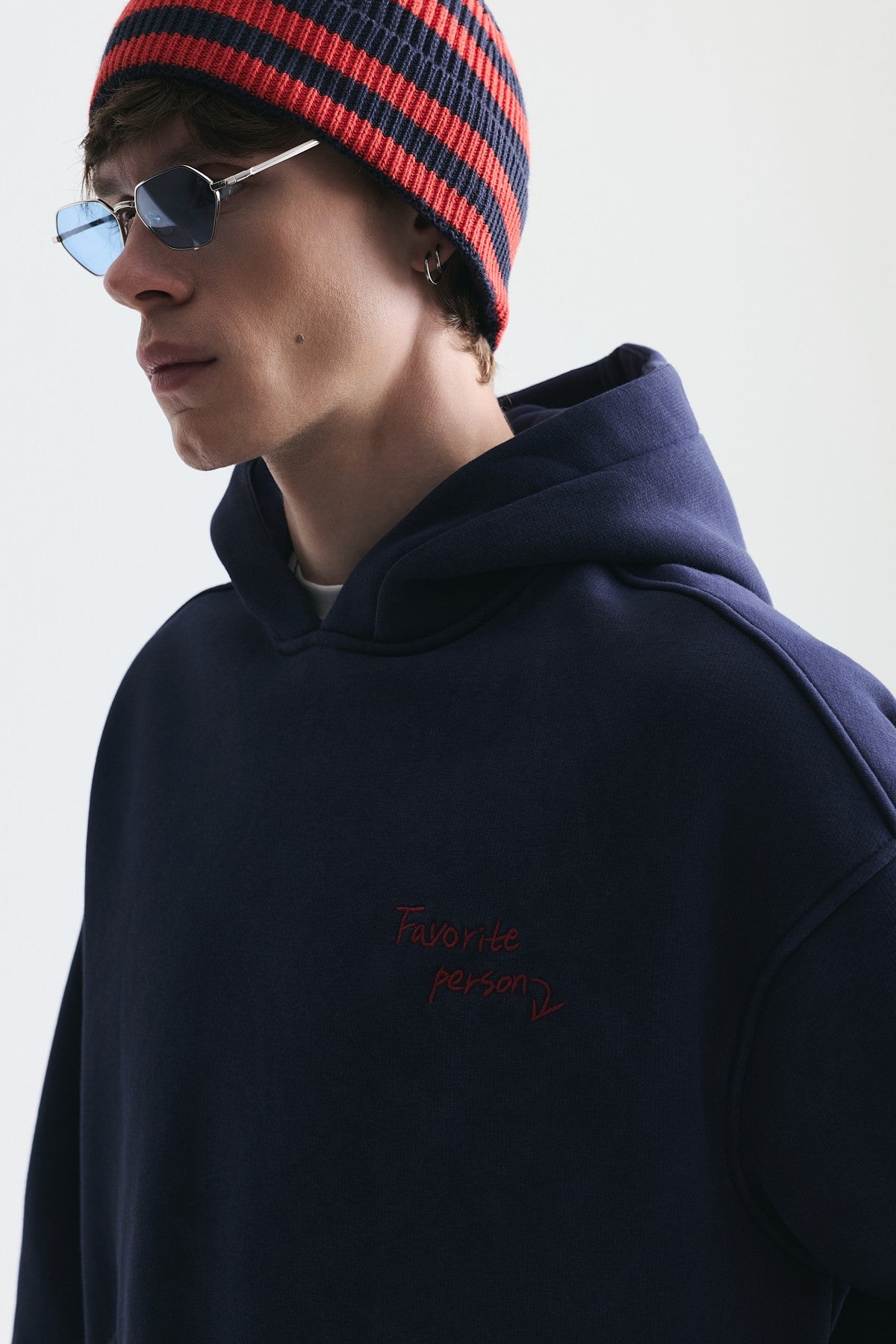 Oversize Sırt Baskılı Sweatshirt