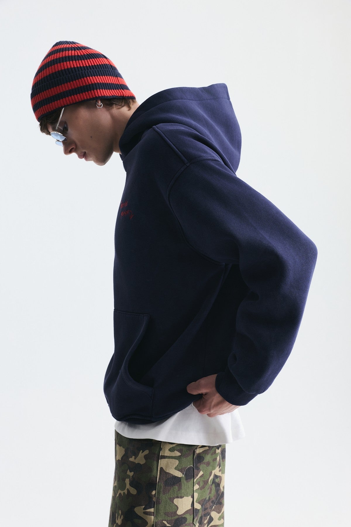 Oversize Sırt Baskılı Sweatshirt