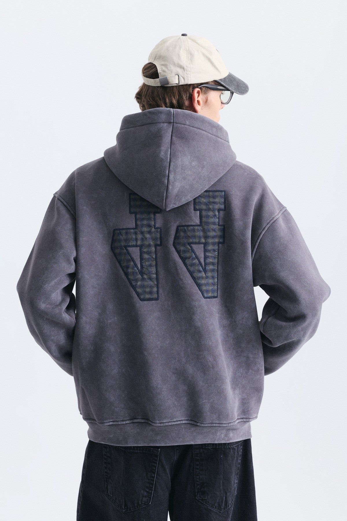 Oversize Sırt Baskılı Sweatshirt