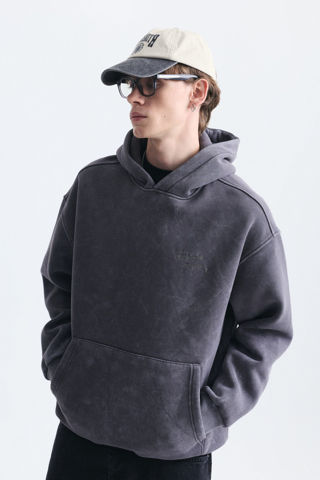 Oversize Sırt Baskılı Sweatshirt