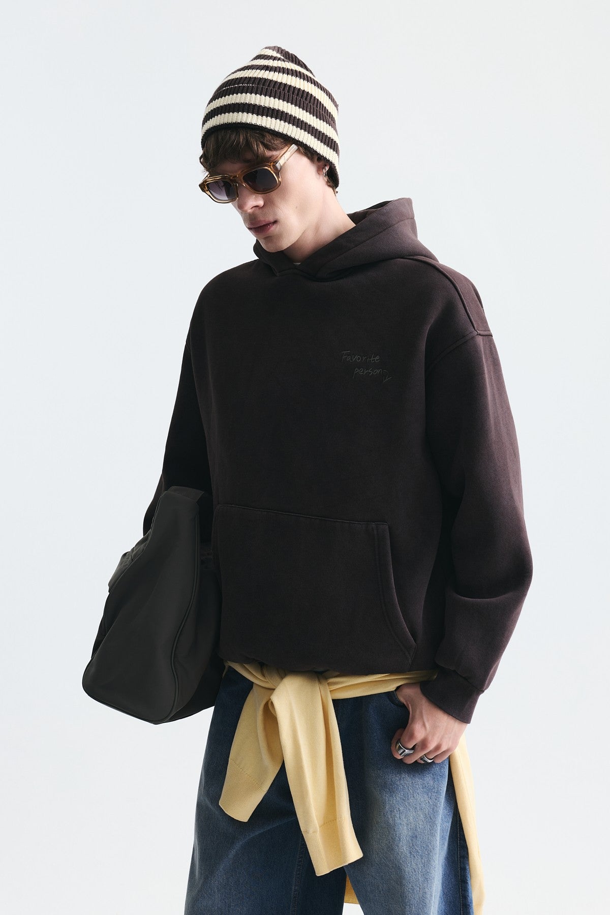 Oversize Sırt Baskılı Sweatshirt