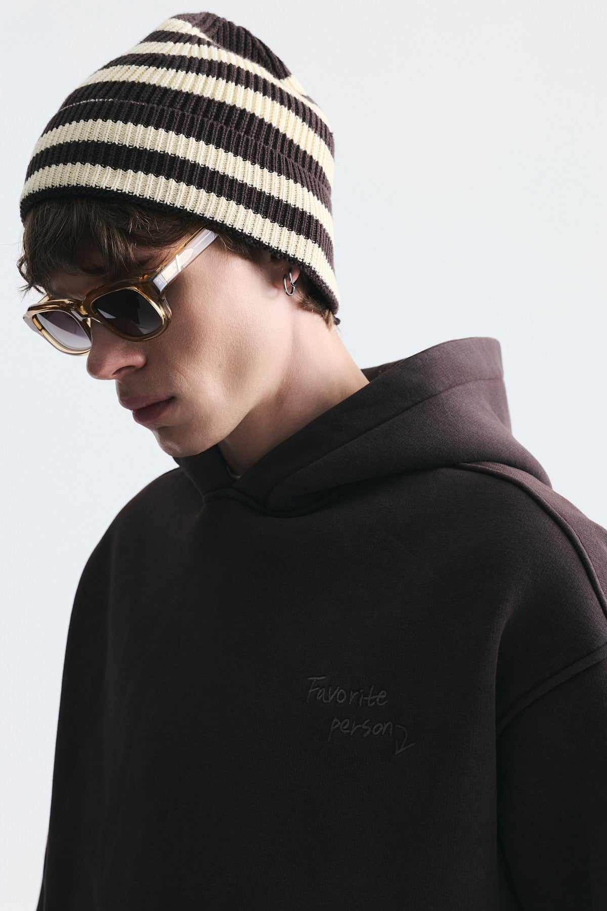 Oversize Sırt Baskılı Sweatshirt