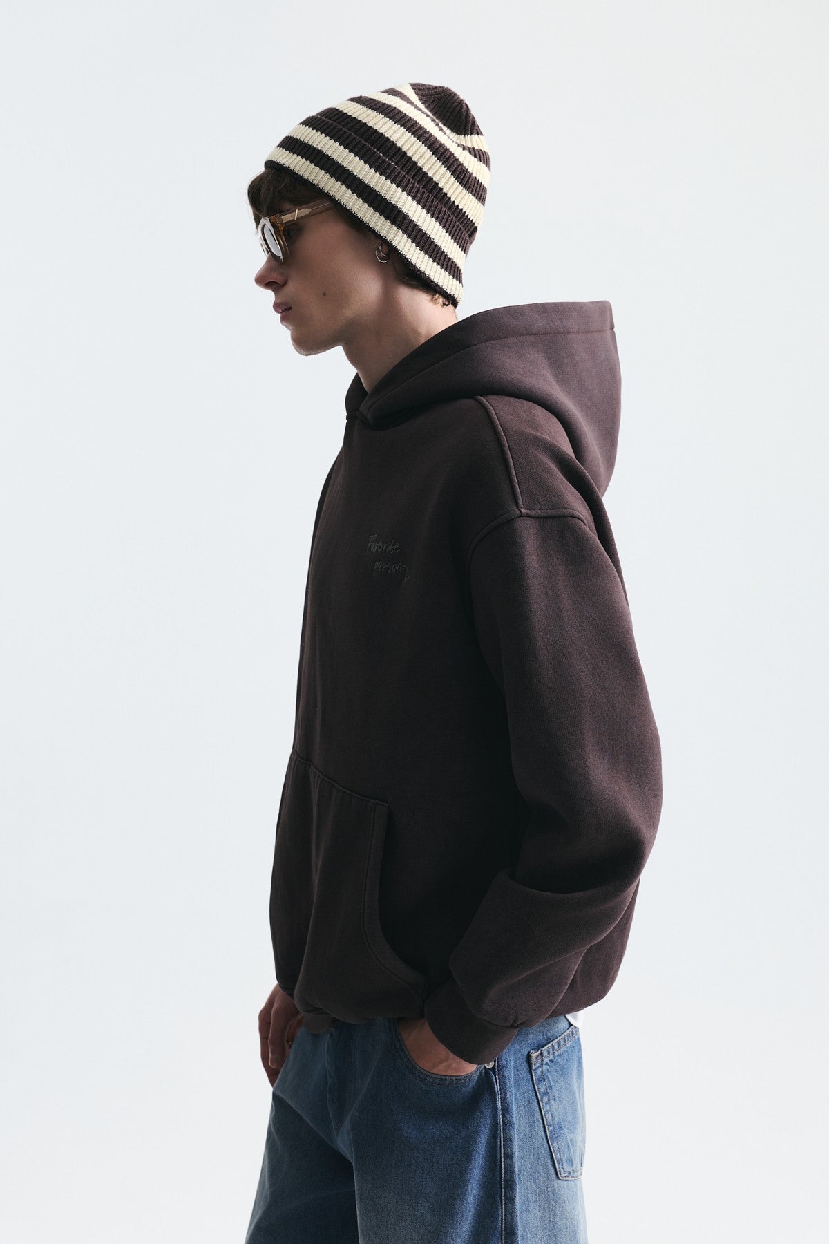 Oversize Sırt Baskılı Sweatshirt