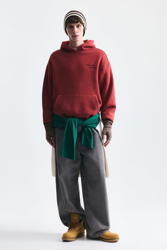 Oversize Sırt Baskılı Sweatshirt