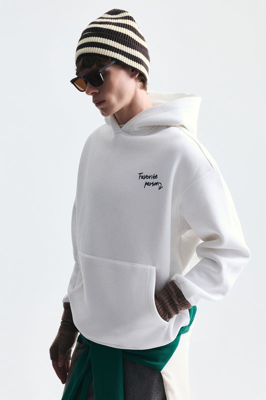 Oversize Sırt Baskılı Sweatshirt