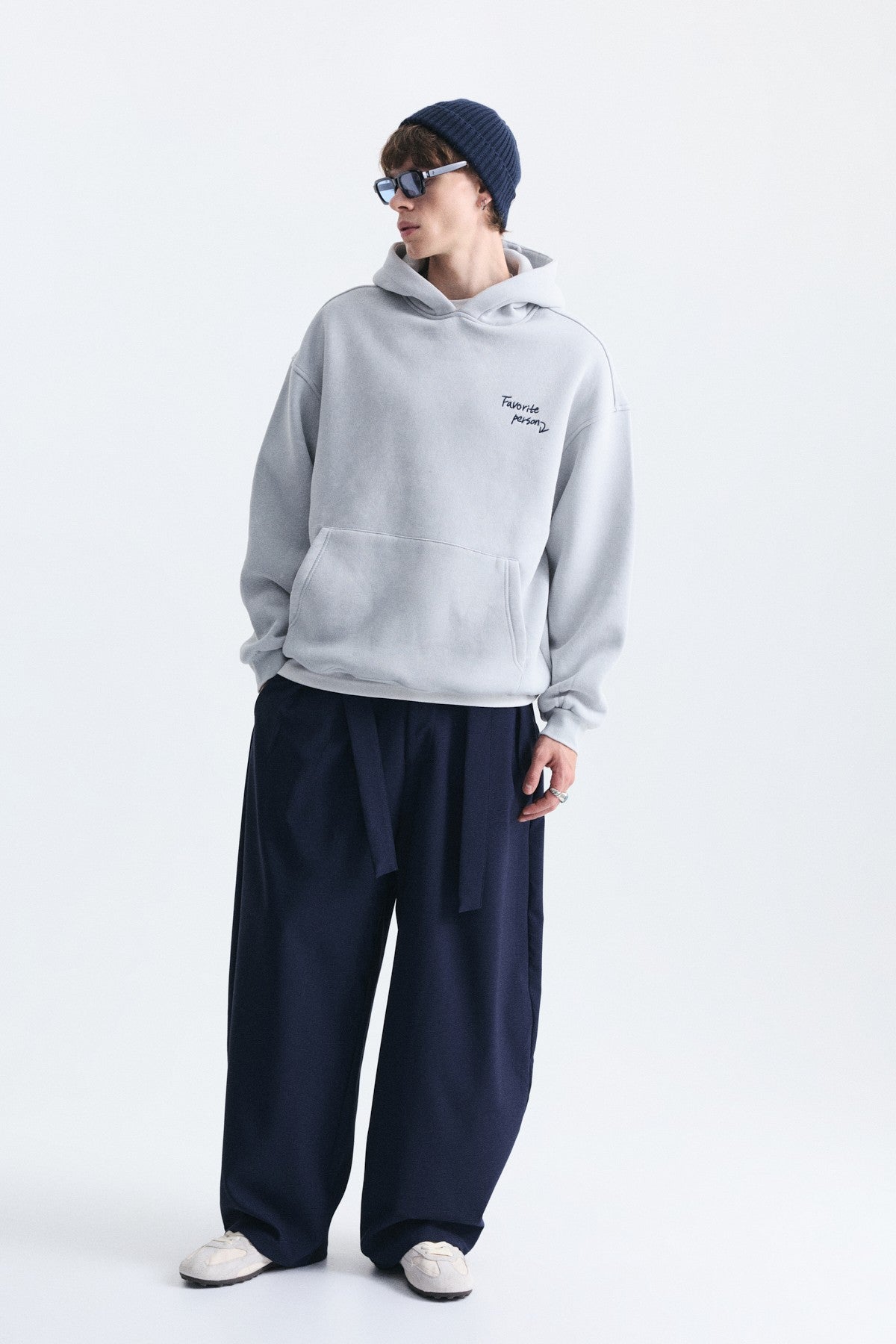 Oversize Sırt Baskılı Sweatshirt