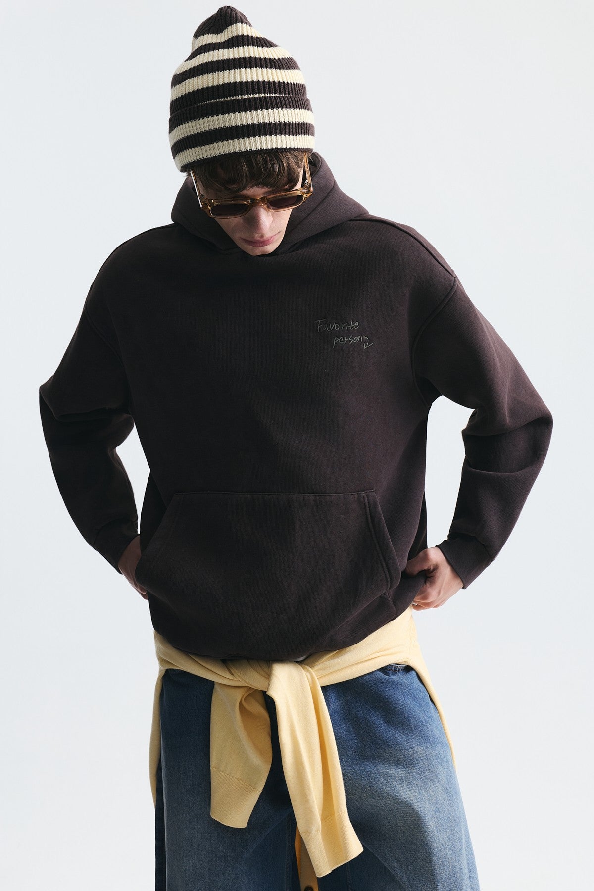 Oversize Sırt Baskılı Sweatshirt