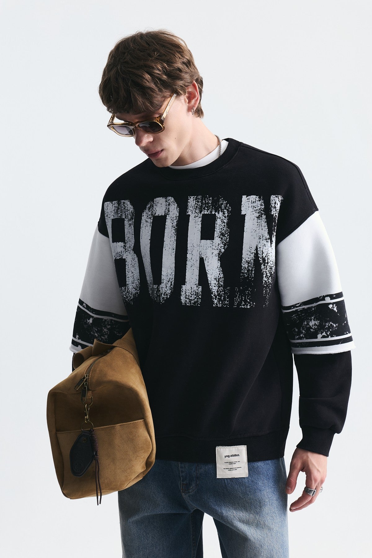 Oversize Çift Kollu Sweatshirt