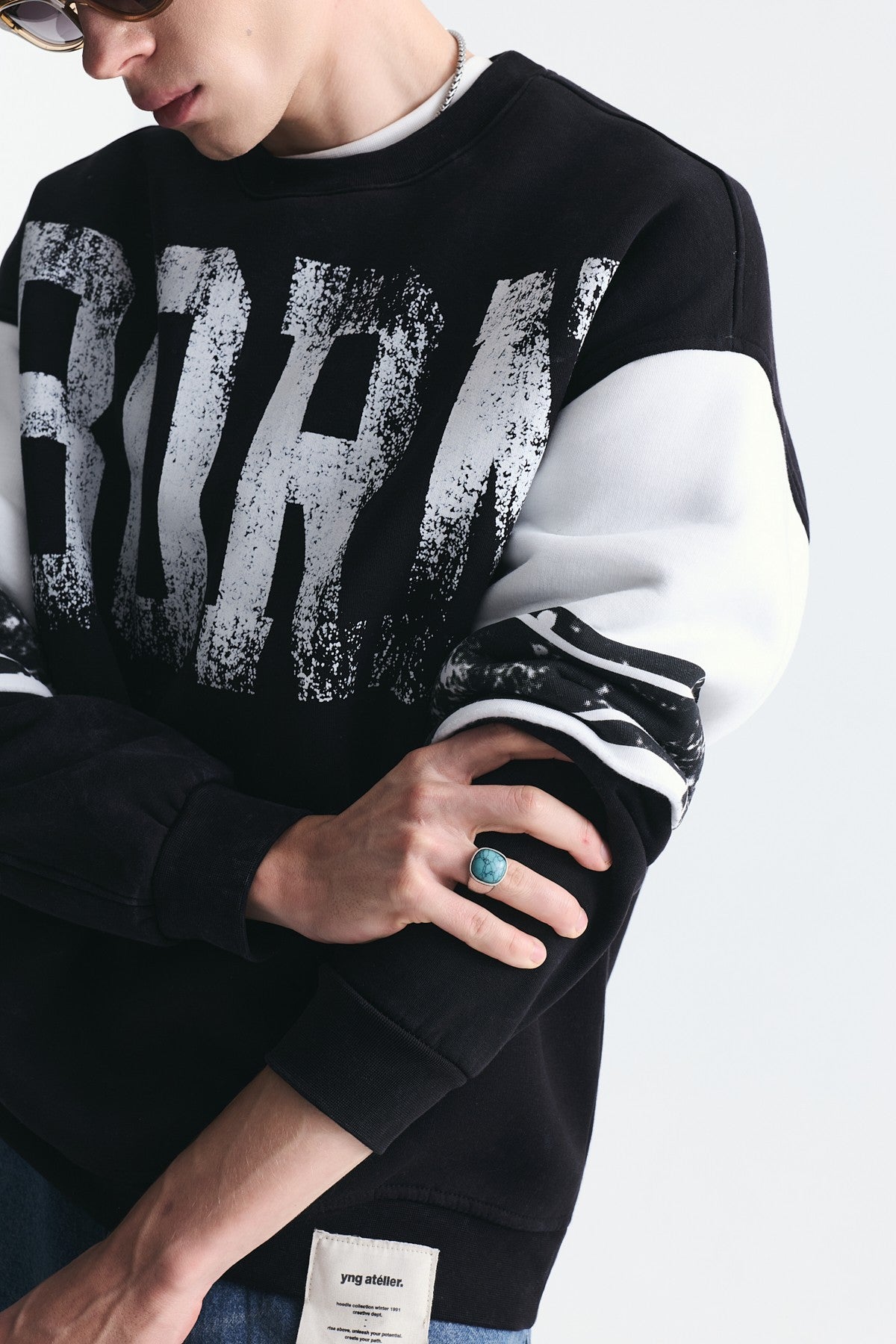 Oversize Çift Kollu Sweatshirt