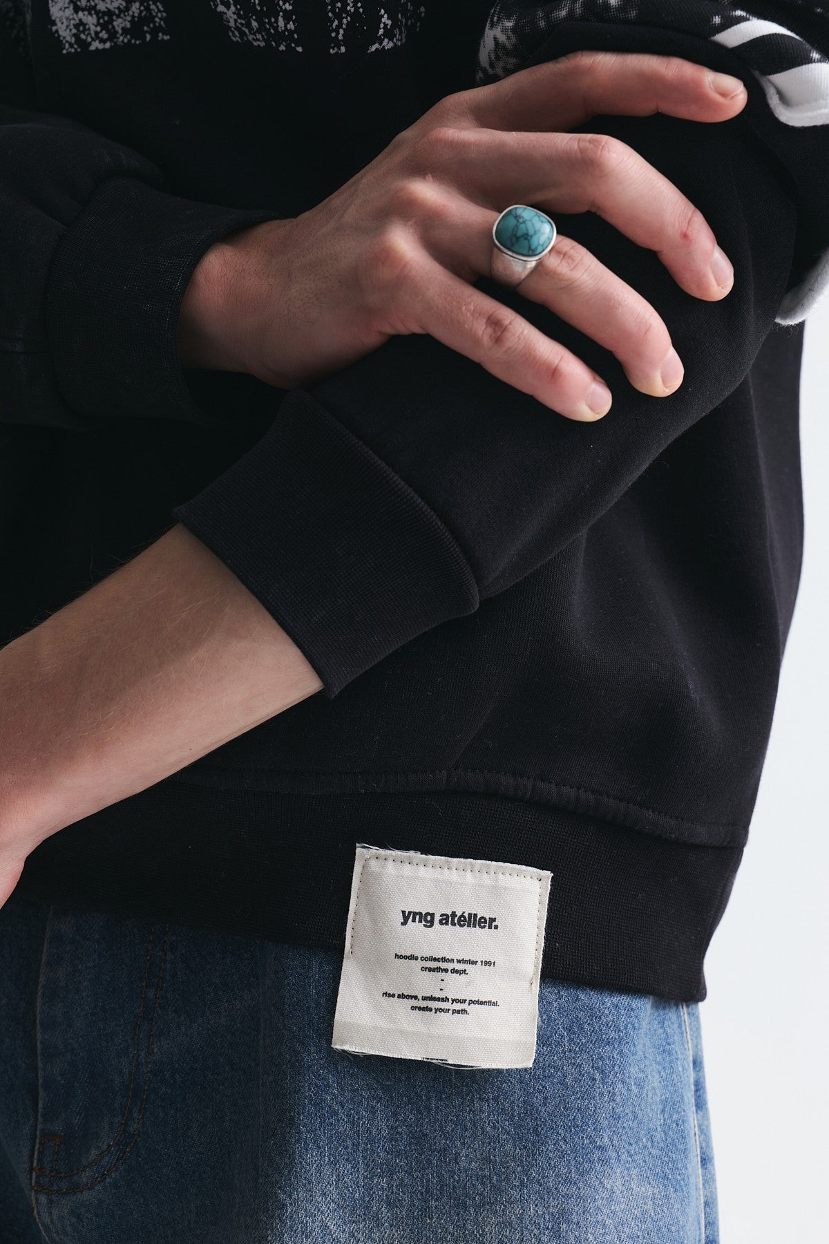 Oversize Çift Kollu Sweatshirt