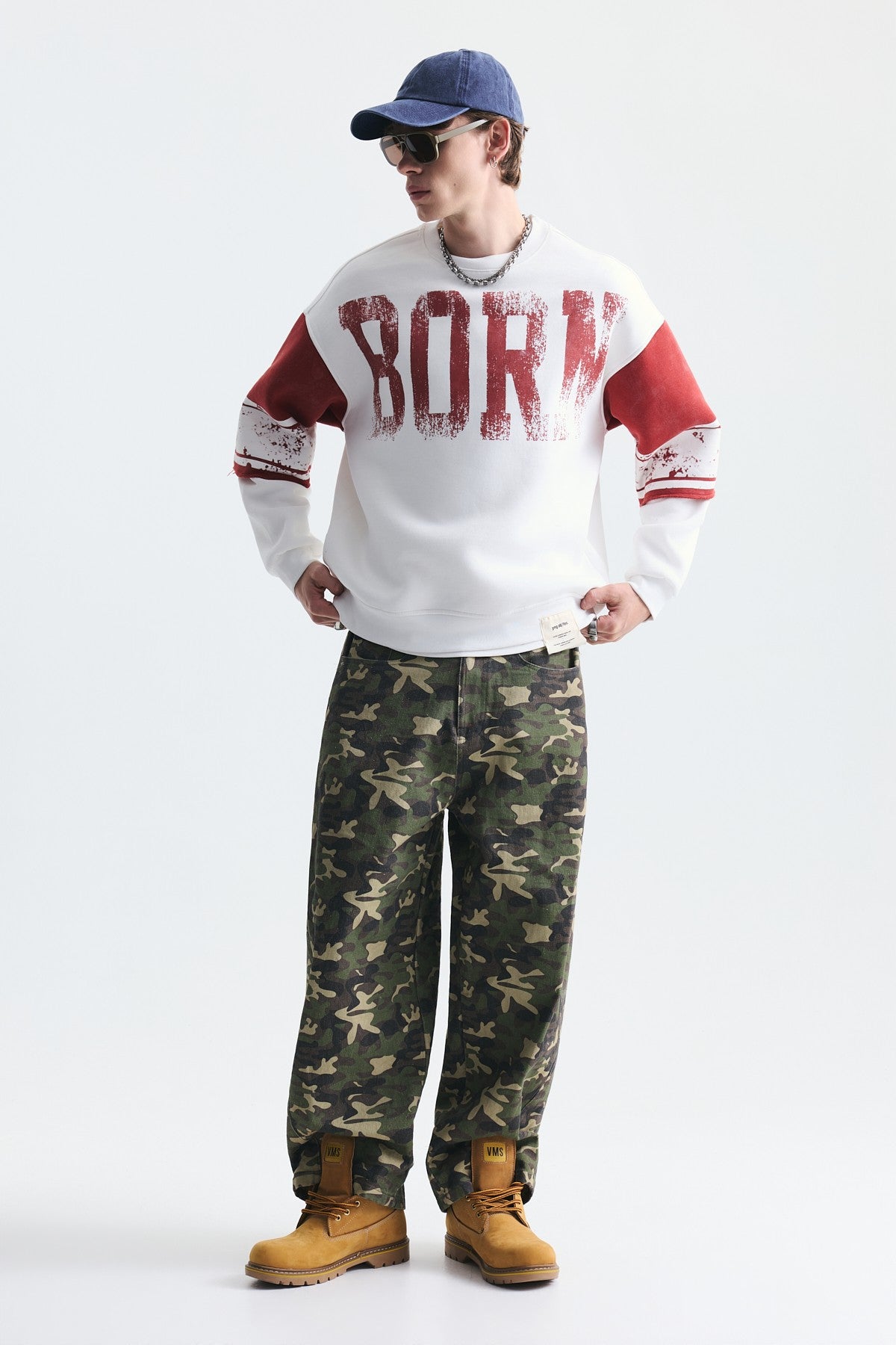 Oversize Çift Kollu Sweatshirt